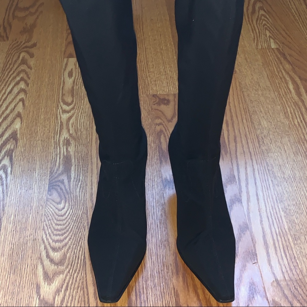 Donald Pliner Black Knee-high stretch boots